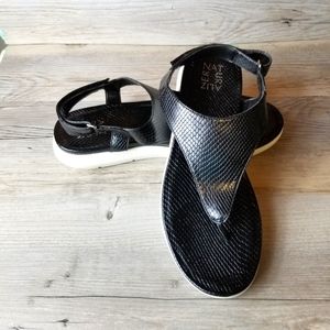 Naturalizer Meghan Faux Snakeskin Thong Sandals
